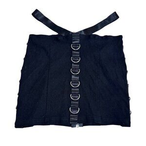 CLUBEXX bondage ring‎ tank tube top size M rave cyber goth festival club